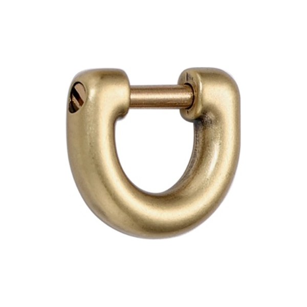 Antique gold round bag buckle sample