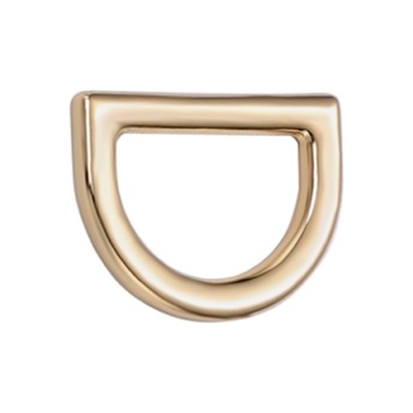 Gold D-ring hardware sample