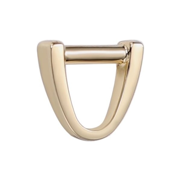 Gold triangle bag buckle sample
