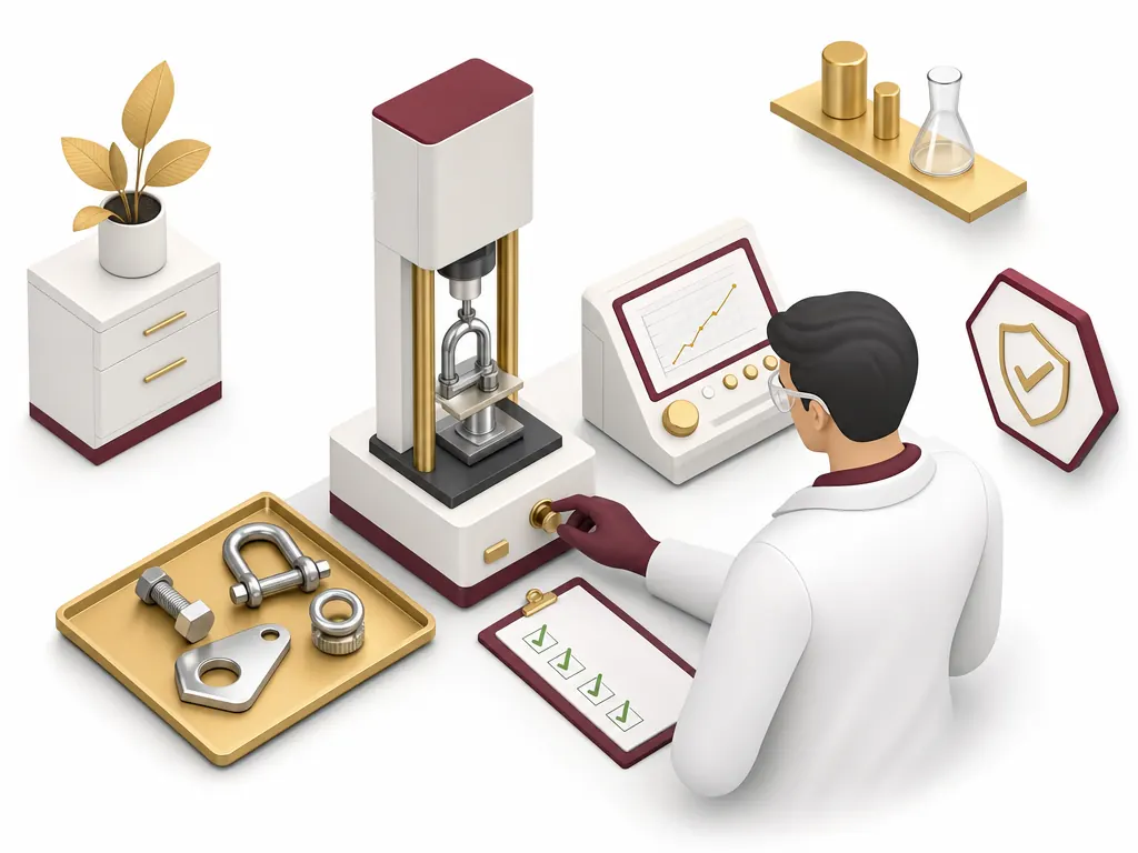 Quality inspection and testing process illustration
