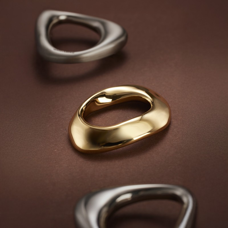 Precision crafted metal zipper pull detail